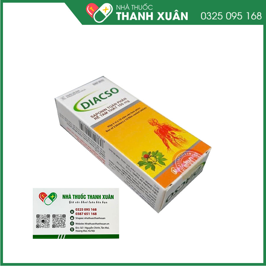 Diacso hỗ trợ và điều trị đột quỵ, liệt nửa người, nhồi máu cơ tim